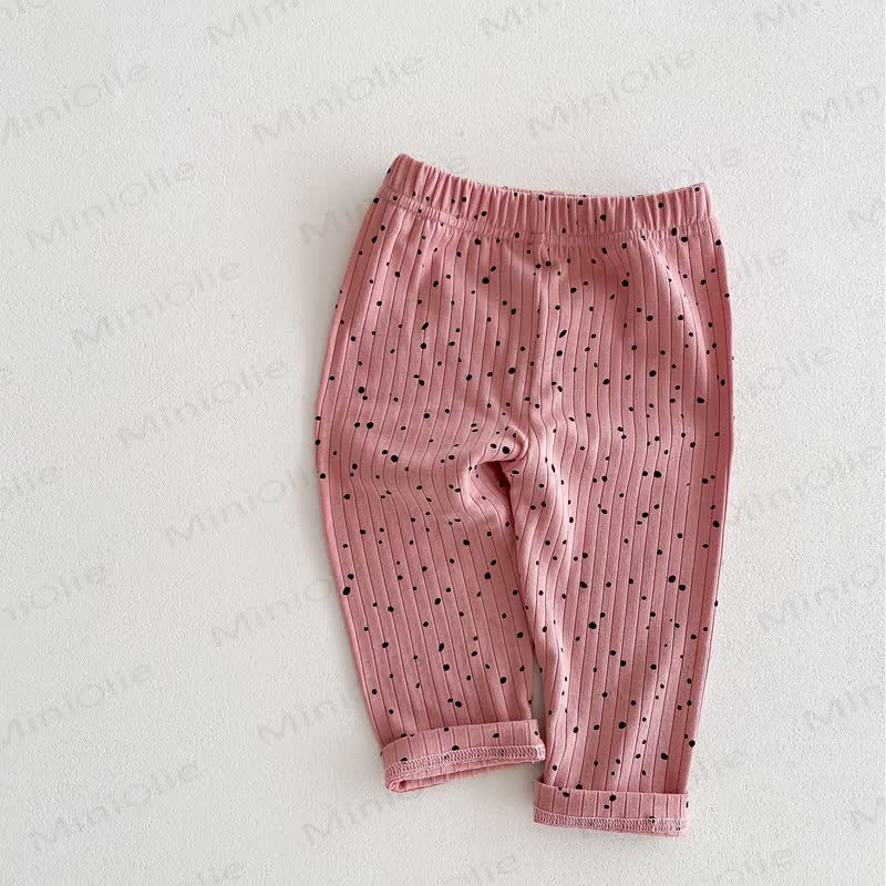 Baby Gamaschen mit Punktmuster Gerippt - image 18