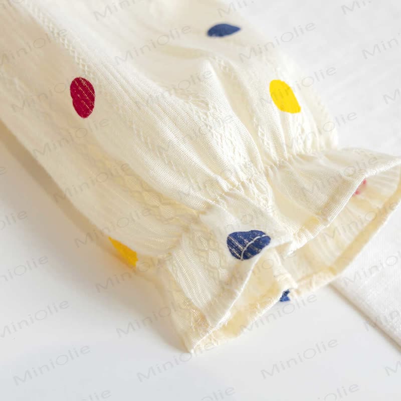 Baby Kleinkind Mädchen-Puppenshirt mit Punktmuster - image 7