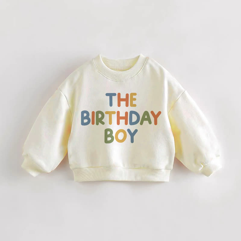 THE BIRTHDAY BOY Baby Kleinkind Creme Sweatshirt - Creme - 3-5J - image 1