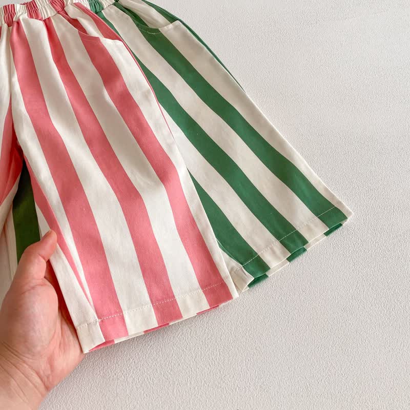 Baby Kleinkind mit vertikalen Streifen und elastischem Hose - image 8