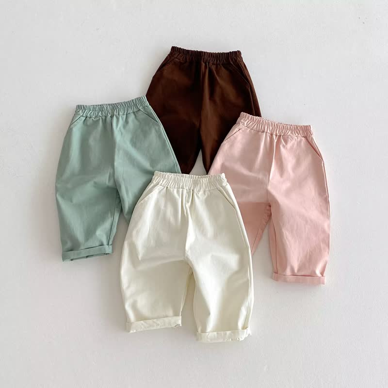 Kleinkind Baby Hose zum Überziehen, Einfarbig, mit Hose - image 1