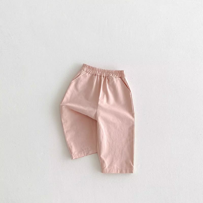 Kleinkind Baby Hose zum Überziehen, Einfarbig, mit Hose - Rosa - 4-5J - image 3