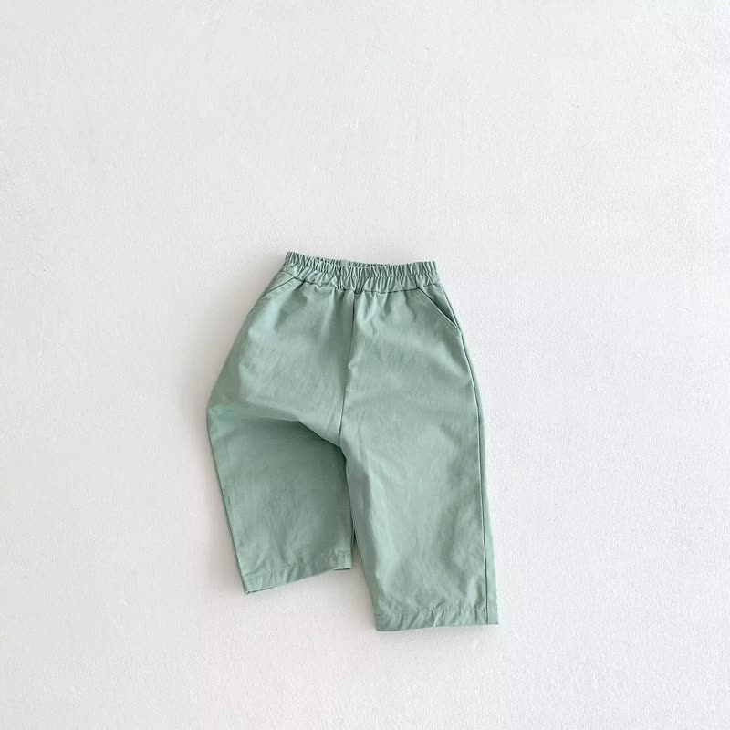 Kleinkind Baby Hose zum Überziehen, Einfarbig, mit Hose - Grün - 4-5J - image 4