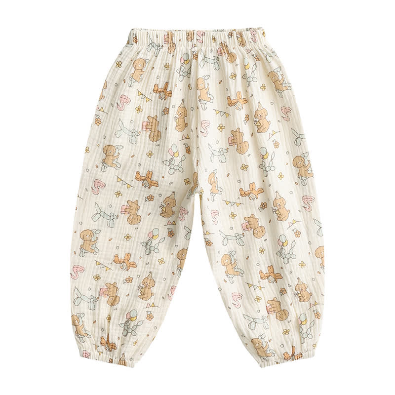 Beige Hose mit Tier für Baby und Kleinkind - Beige Hund - 4-5J - image 3