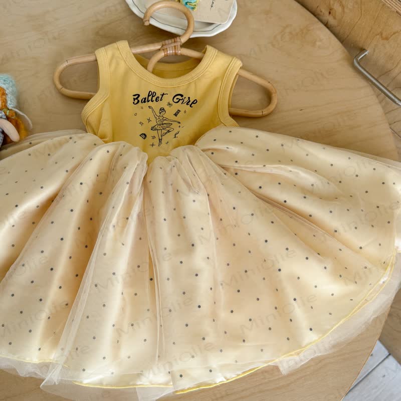BALLET GIRL Kleinkind Baby Mädchen Punktmuster Kleid - image 3