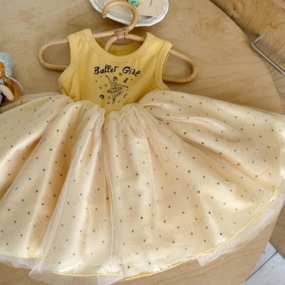 BALLET GIRL Kleinkind Baby Mädchen Punktmuster Kleid - image 3