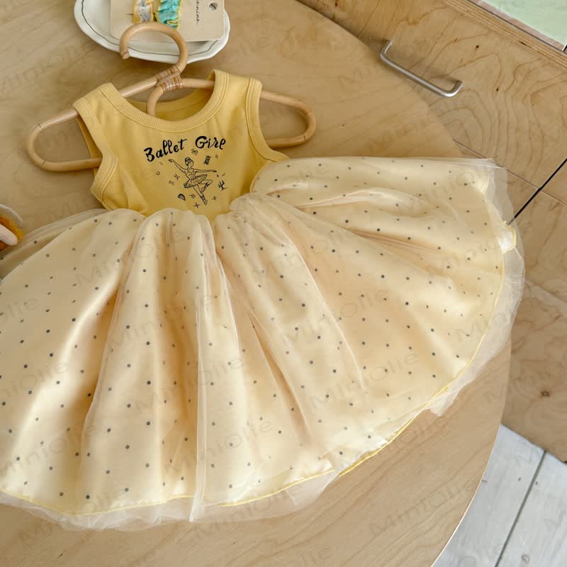 BALLET GIRL Kleinkind Baby Mädchen Punktmuster Kleid - image 2