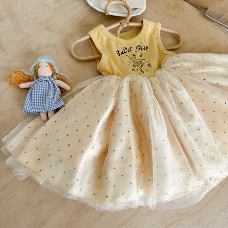 BALLET GIRL Kleinkind Baby Mädchen Punktmuster Kleid - image 4