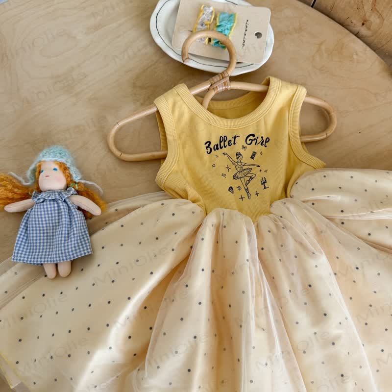 BALLET GIRL Kleinkind Baby Mädchen Punktmuster Kleid - image 6
