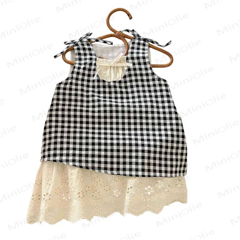 Kleinkind Kleid mit Gingham Karo für Baby - image 3