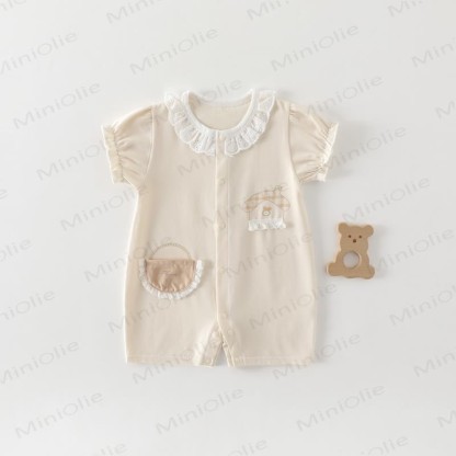 Baby Rose/House Lace - Strampler - Khaki House - 18-24M - image 6