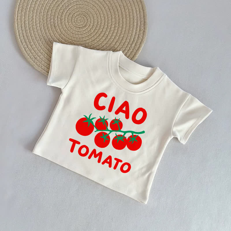 CIAO TOMATO Baby Beige Freizeit-T-Shirt - Beige - 2-3J - image 1