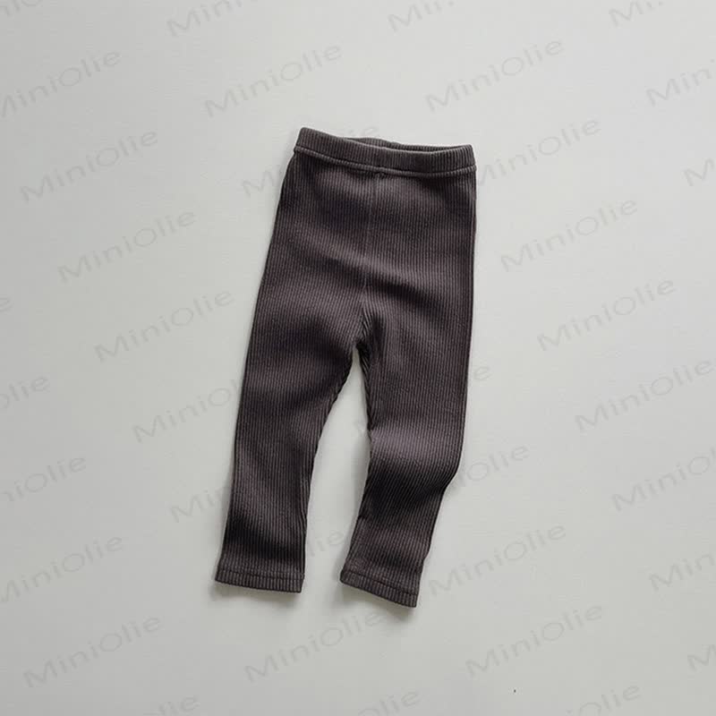 Gerippt/ Streifen Gamaschen für Baby und Kleinkind - Dunkelgrau - 6-7J - image 6