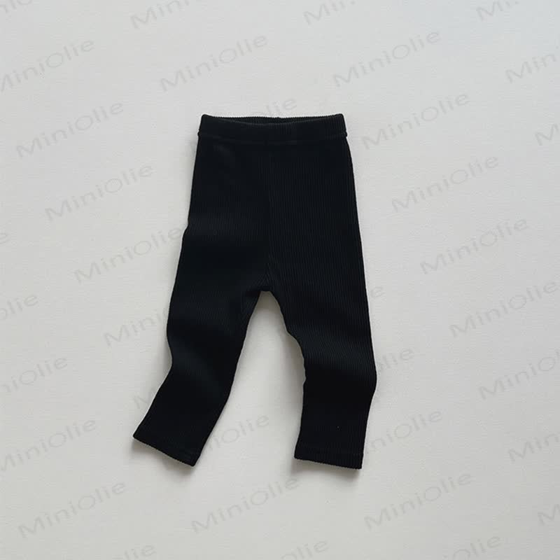 Gerippt/ Streifen Gamaschen für Baby und Kleinkind - Schwarz - 6-7J - image 4