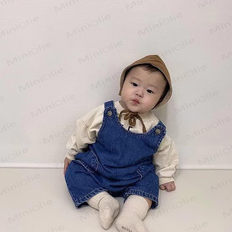Baby Overalls aus Einfarbig Denim/ Cord - image 4