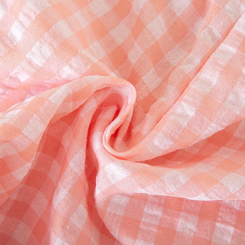 Zweiteiliges Set für Baby und Mädchen : Gingham Spitze und Hose - image 10