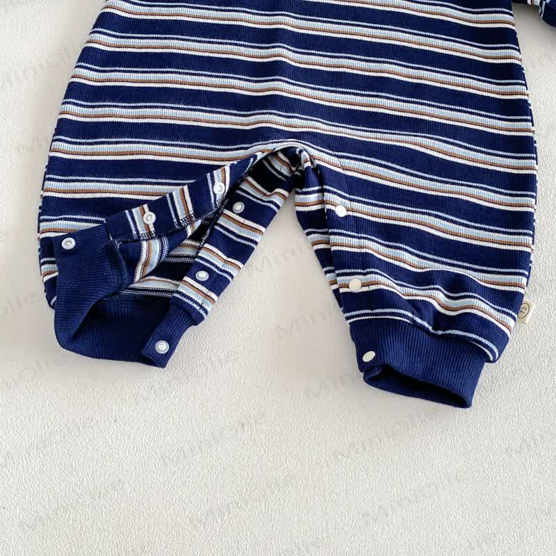Streifen , Gestickt Langarm- Strampler für Baby - image 14
