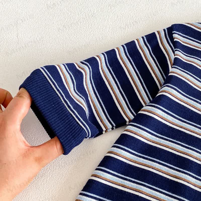 Streifen , Gestickt Langarm- Strampler für Baby - image 13