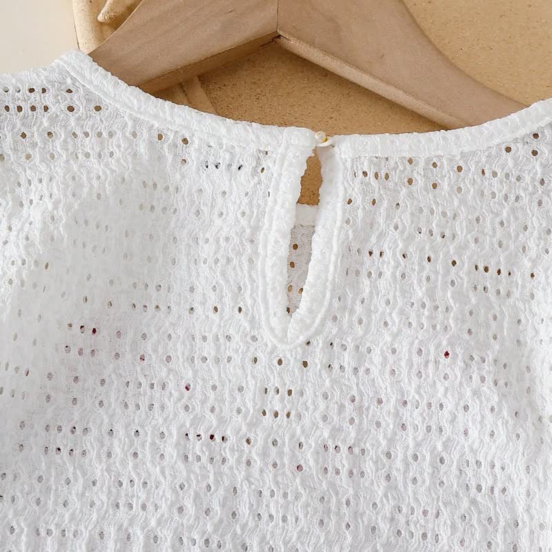 2-teiliges Set aus Spitze mit Schleife und Denim für Baby - image 7