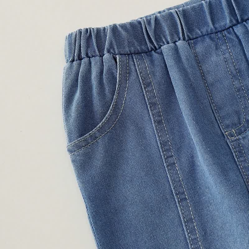 2-teiliges Set aus Spitze mit Schleife und Denim für Baby - image 8