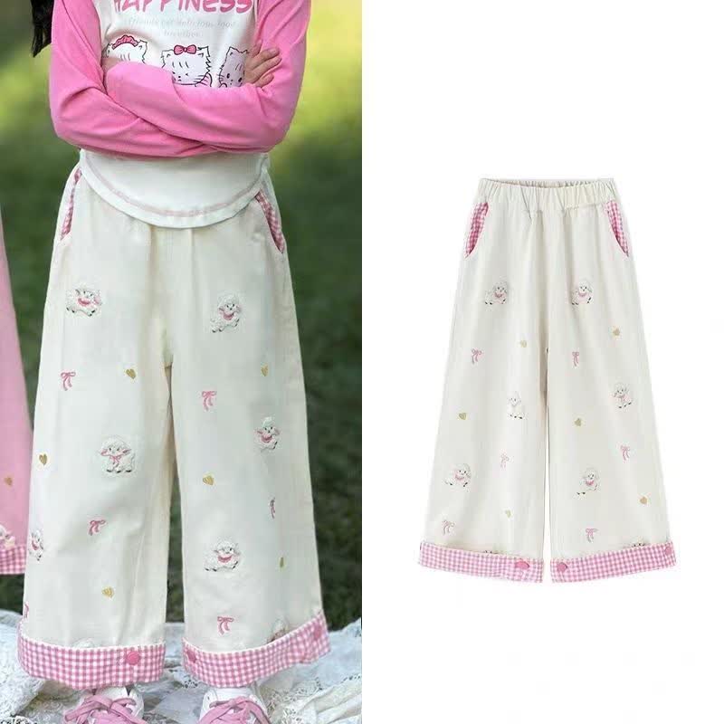Kleinkind Mädchen Hose mit Tier und Hose - Weiß - 10-11J - image 2
