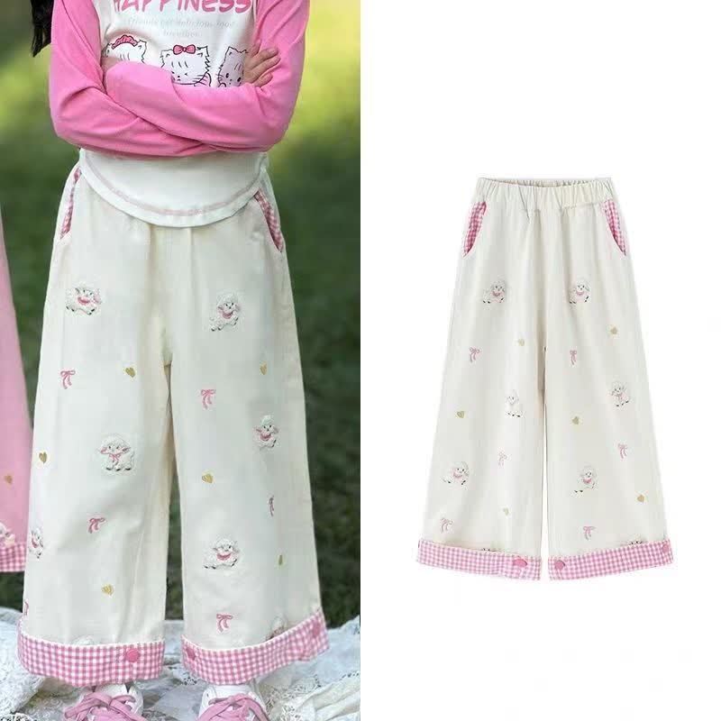 Kleinkind Mädchen Hose mit Tier und Hose - Weiß - 10-11J - image 2