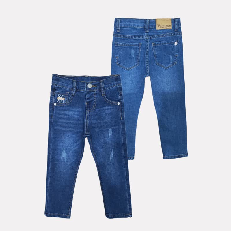 Kleinkind Baby Hose , Denim / Dunkelblau - image 1
