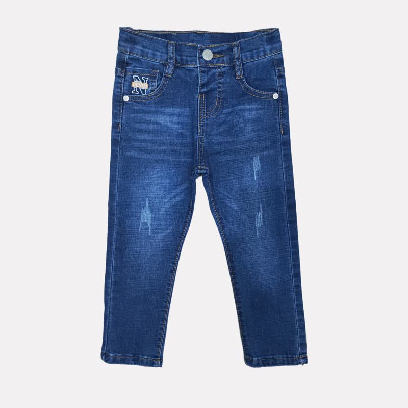 Kleinkind Baby Hose , Denim / Dunkelblau - Dunkelblau - 8-9J - image 4