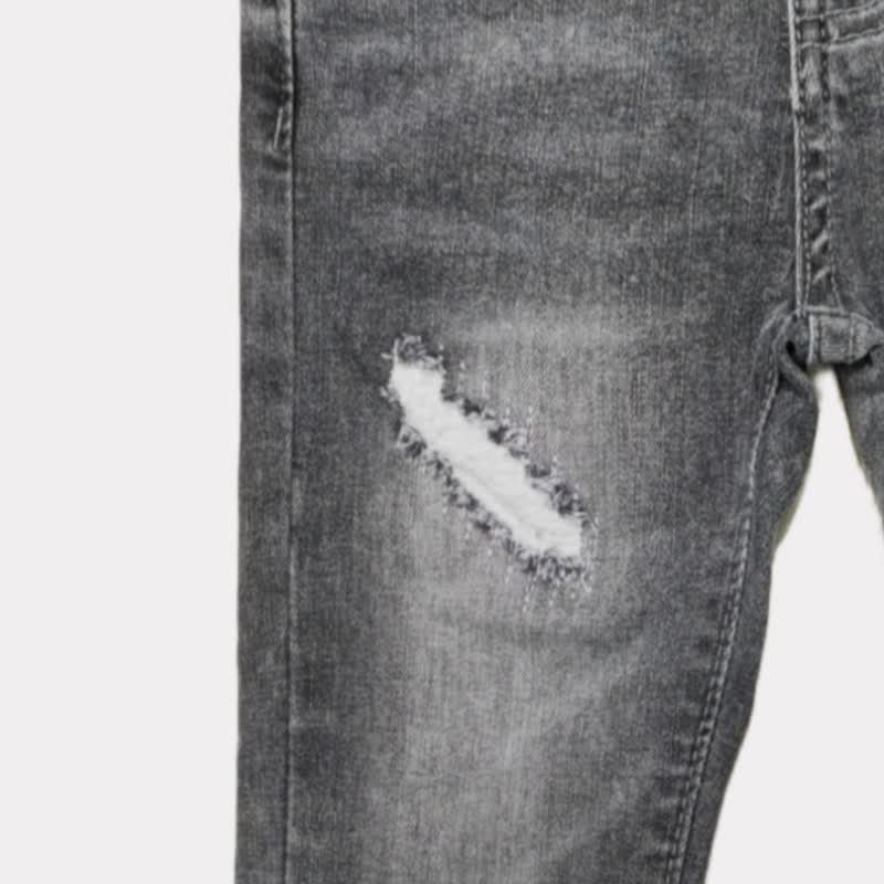 Kleinkind-Jungen Jeans mit lockerer Passform und Rissen - image 4