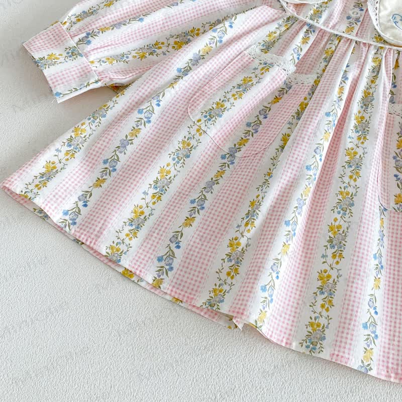 Kleinkind Mädchen Blumen mit Kleid Ärmeln - image 10
