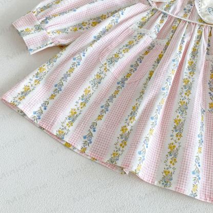Kleinkind Mädchen Blumen mit Kleid Ärmeln - image 10