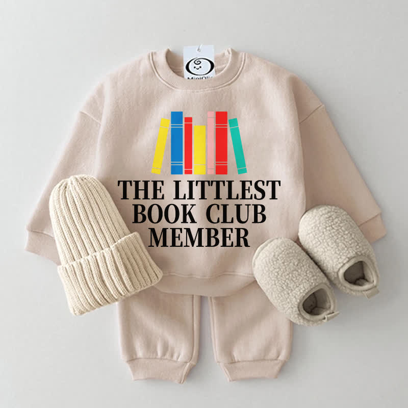 THE LITTLEST BOOK CLUB MEMBER Baby Beige Sweatshirt 2-teiliges Set - Beige - 2-3J - image 1