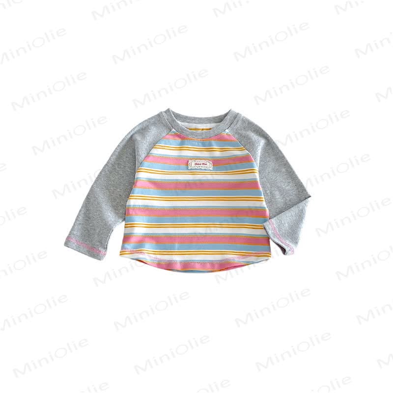 Baby Kleinkind Langarmshirt mit Lace und Farbblock - image 11