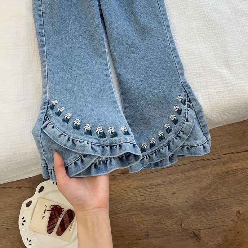Hose aus Denim mit Gestickt für Kleinkind - image 4