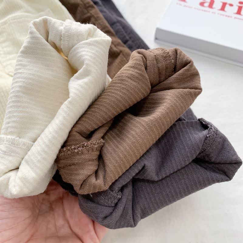 Einfarbig Vintage- Hose mit Taschen für Kleinkind - image 10