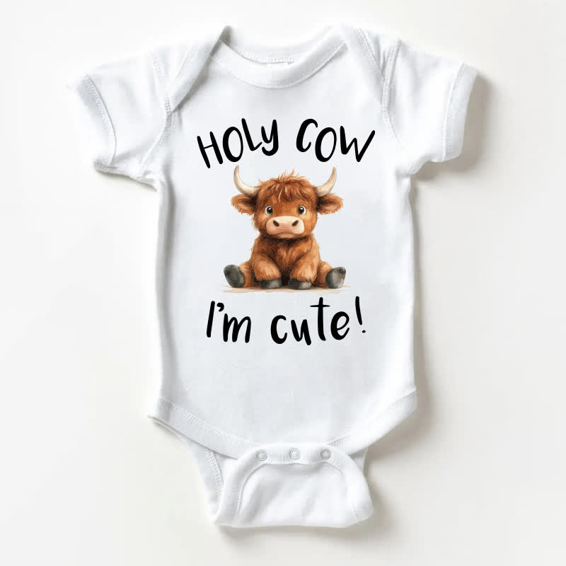 HOLY COW I'M CUTE! Weißer Baby mit Bodysuit - Weiß - 18-24M - image 1
