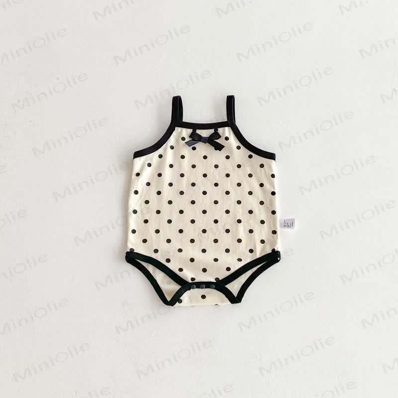 Bodysuit Baby mit Punktmuster und Schleife - Beige - 18-24M - image 4