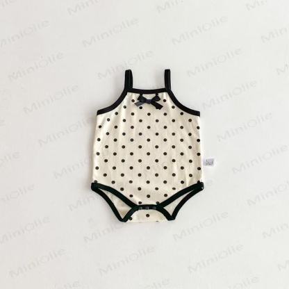 Bodysuit Baby mit Punktmuster und Schleife - Beige - 18-24M - image 4
