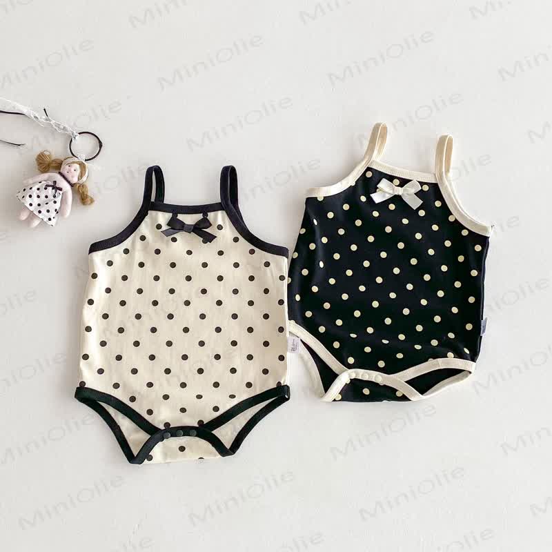 Bodysuit Baby mit Punktmuster und Schleife - image 1