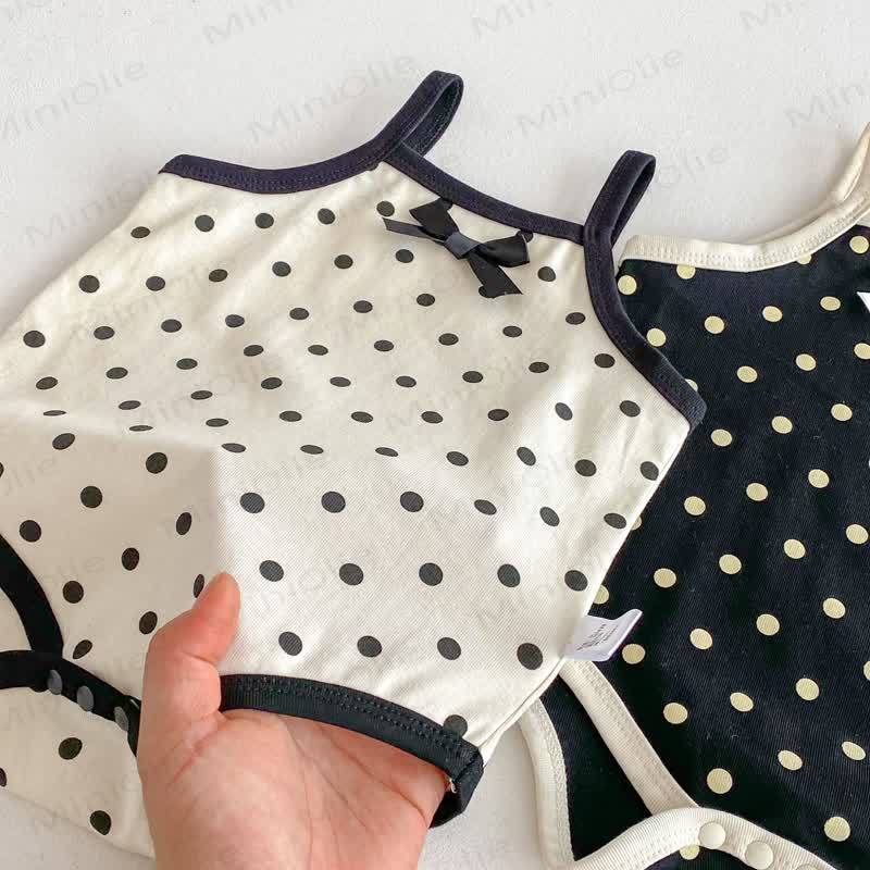 Bodysuit Baby mit Punktmuster und Schleife - image 5