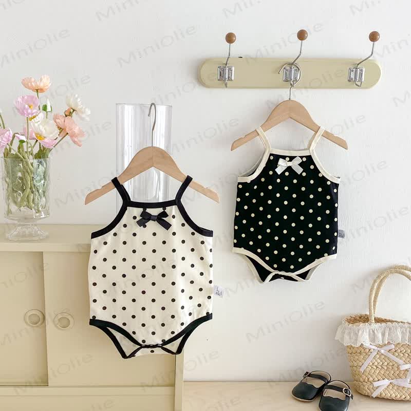 Bodysuit Baby mit Punktmuster und Schleife - image 2