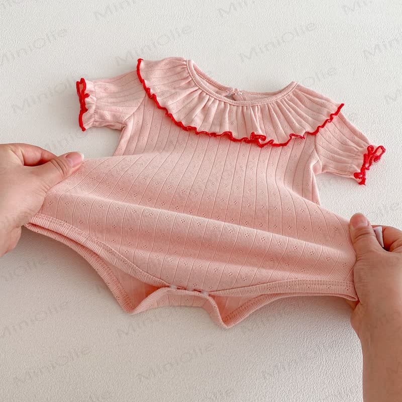 Baby Bodysuit mit Gerippt und Rüschenkragen - image 16