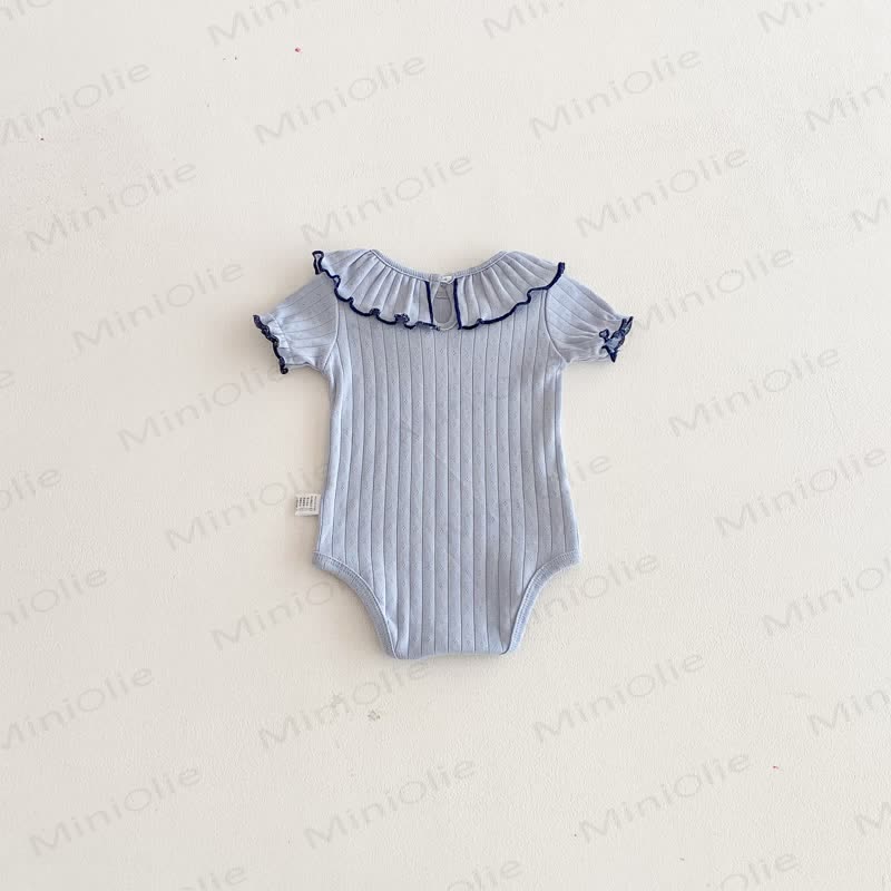 Baby Bodysuit mit Gerippt und Rüschenkragen - image 13