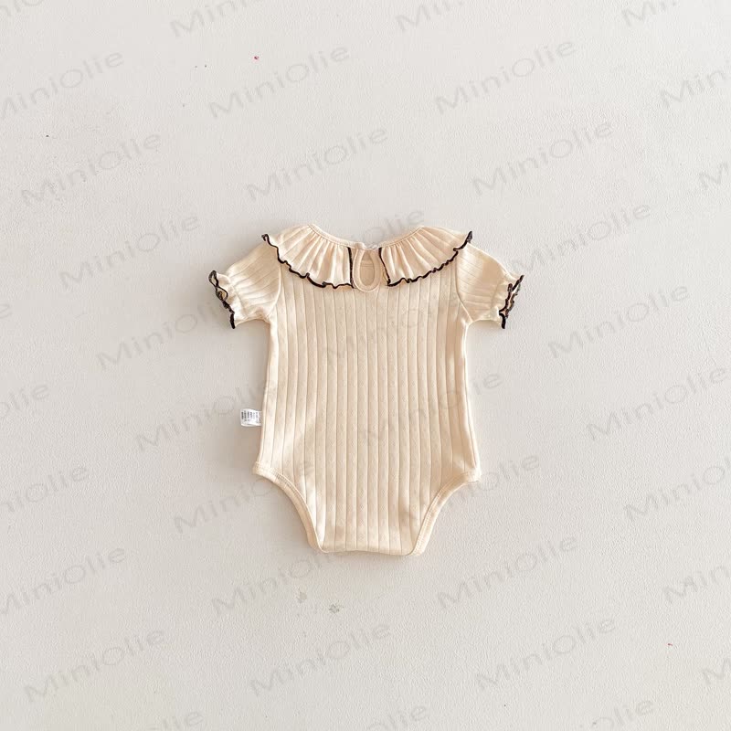 Baby Bodysuit mit Gerippt und Rüschenkragen - image 10