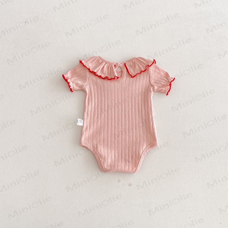 Baby Bodysuit mit Gerippt und Rüschenkragen - image 15