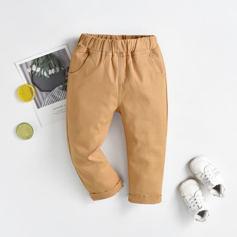 Baby Kleinkind -Jungen Einfarbig Hose - image 2