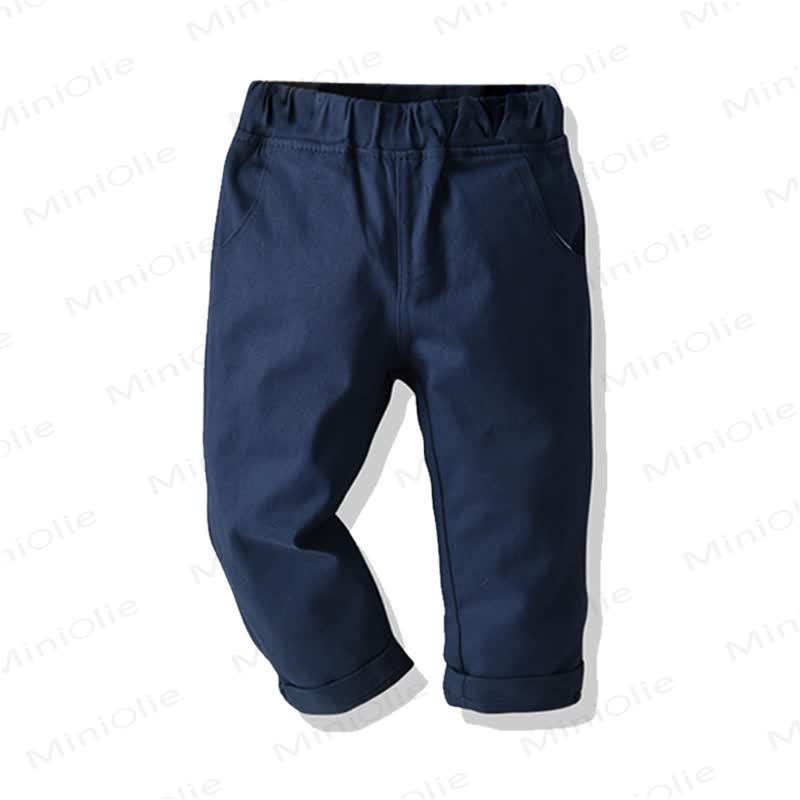 Baby Kleinkind -Jungen Einfarbig Hose - Marineblau - 8-9J - image 4