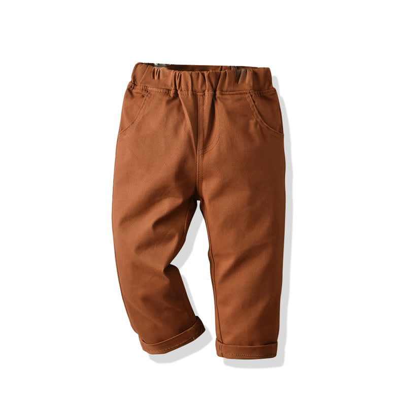 Baby Kleinkind -Jungen Einfarbig Hose - image 5