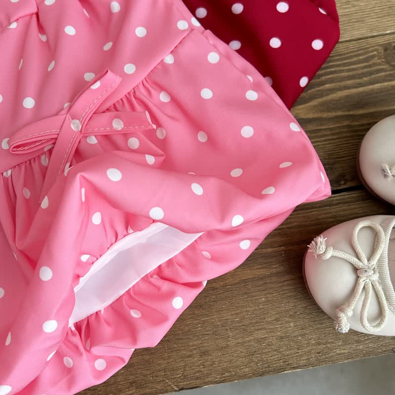 MUSHROOM Kleinkind Baby Mädchen Punktmuster Ärmelloses Spitze und Shorts 2-teiliges Set - image 7