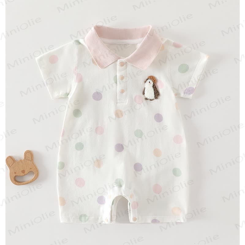 Baby Baumwoll-Polo- Strampler mit kurzen Ärmeln - Rosa - 18-24M - image 2